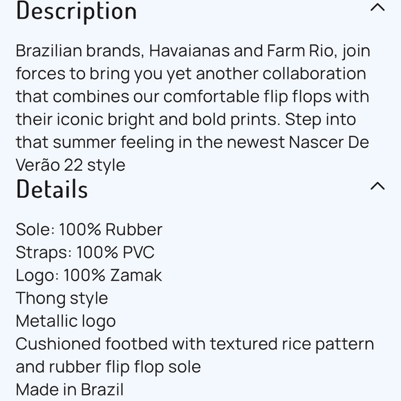 Havaianas Farm Rio Summer Flip Flops 🩴 NWOT - Picture 8 of 12